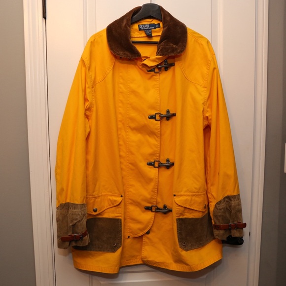Vintage Polo Ralph Lauren Yellow Fireman Jacket - Picture 1 of 8
